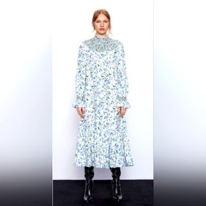 Zara floral print rustic dress